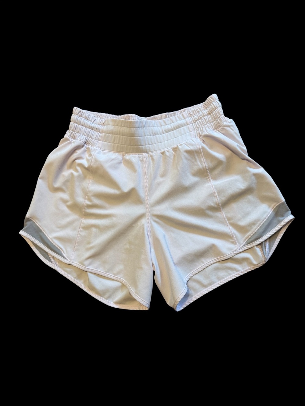 Women's Light high rice Pink Athletic Shorts with Elastic Waist size 4